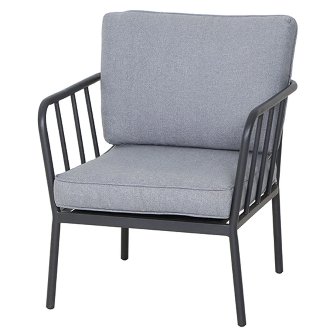 Siena Garden Casita Loungeset 4-tlg. Aluminium/Ranotex Anthrazit/Hellgrau 4 Siena Garden Casita Loungeset 4-tlg. Aluminium/Ranotex Anthrazit/Hellgrau – Bild 2