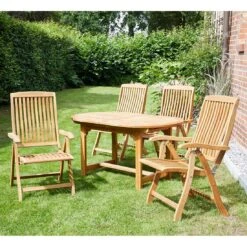 LC Garden Riva Ausziehtisch 150/90x75cm Teak Natur -GartenMöbelPro Verkäufe 1195560 3