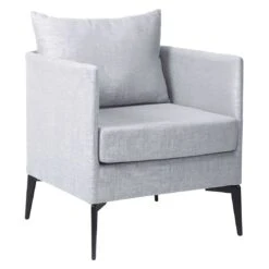 Stern Marta Diningsessel Aluminium/Outdoorstoff Anthrazit/Hellgrau-Seidengrau Meliert