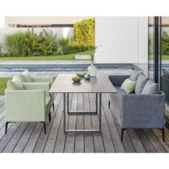 Stern Marta 3-Sitzer Sofa 199cm Aluminium/Outdoorstoff Anthrazit/Dunkelgrau Meliert -GartenMöbelPro Verkäufe 1197584 3