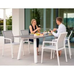 Stern Kari Stapelsessel Aluminium/Textilene Weiß/Silber 13 Stern Kari Stapelsessel Aluminium/Textilene Weiß/Silber -GartenMöbelPro Verkäufe 1200048 5