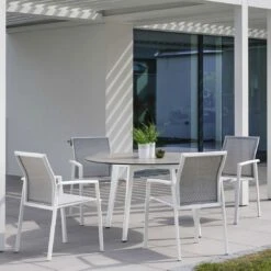 Stern Kari Stapelsessel Aluminium/Textilene Weiß/Silber 14 Stern Kari Stapelsessel Aluminium/Textilene Weiß/Silber -GartenMöbelPro Verkäufe 1200048 6