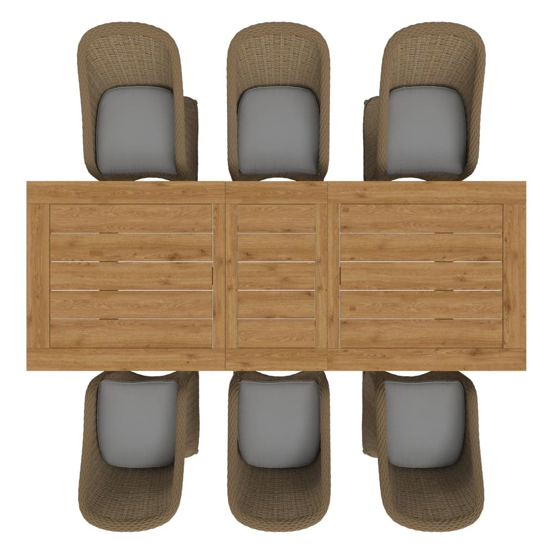 OUTLIV. Coventry Gartenmöbelset 7tlg. Dining Ausziehtisch Brown/Taupe 4 OUTLIV. Coventry Gartenmöbelset 7tlg. Dining Ausziehtisch Brown/Taupe – Bild 2
