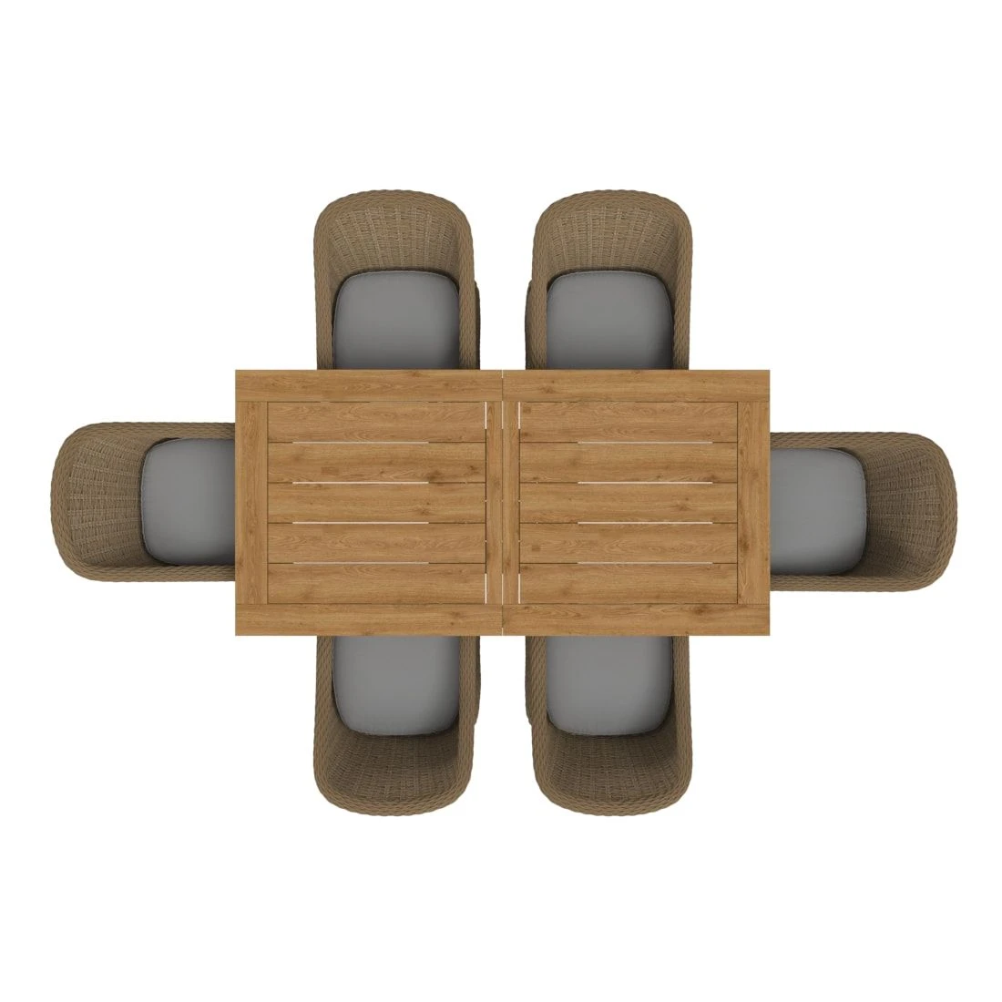 OUTLIV. Coventry Gartenmöbelset 7tlg. Dining Ausziehtisch Brown/Taupe 6 OUTLIV. Coventry Gartenmöbelset 7tlg. Dining Ausziehtisch Brown/Taupe – Bild 4