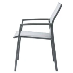 Stern Kari Stapelsessel Aluminium/Textilene Anthrazit/Silber -GartenMöbelPro Verkäufe 1200213 4