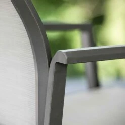 Stern Kari Stapelsessel Aluminium/Textilene Anthrazit/Silber -GartenMöbelPro Verkäufe 1200213 9