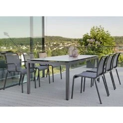 Stern Oskar Stapelstuhl Aluminium/Textilene Anthrazit/Karbon -GartenMöbelPro Verkäufe 1201258 11