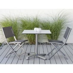 Stern Livorno Gartentisch-Gestell 80x80cm Aluminium Graphit -GartenMöbelPro Verkäufe 1203227 6