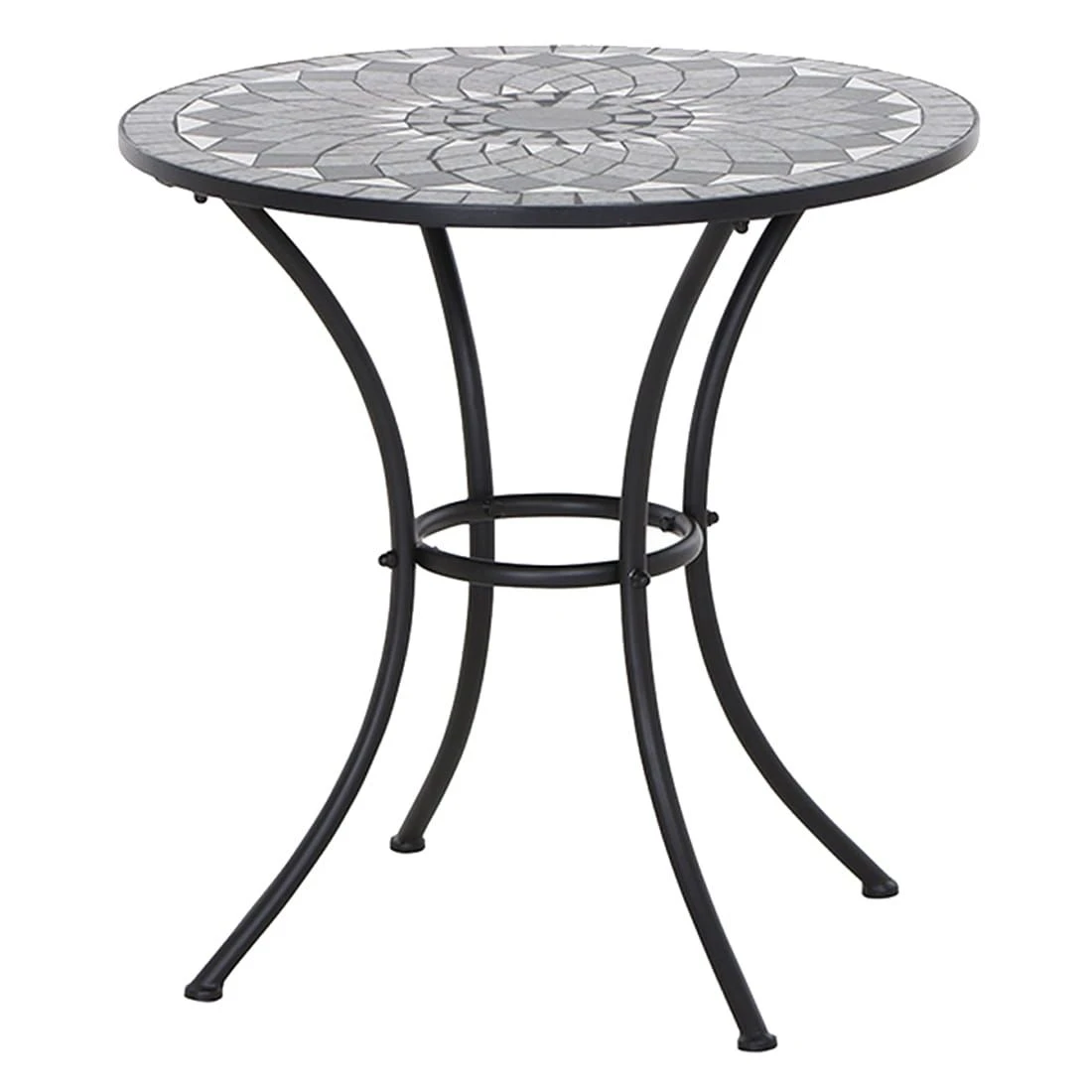 Siena Garden Como Mosaik Gartentisch Stahl/Keramik Schwarz Matt / Mosaikoptik 3 Siena Garden Como Mosaik Gartentisch Stahl/Keramik Schwarz Matt / Mosaikoptik