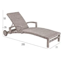 MBM Bellini Gartenliege Geflecht Mirotex-Twist Oyster 5 MBM Bellini Gartenliege Geflecht Mirotex-Twist Oyster -GartenMöbelPro Verkäufe 1212379 2