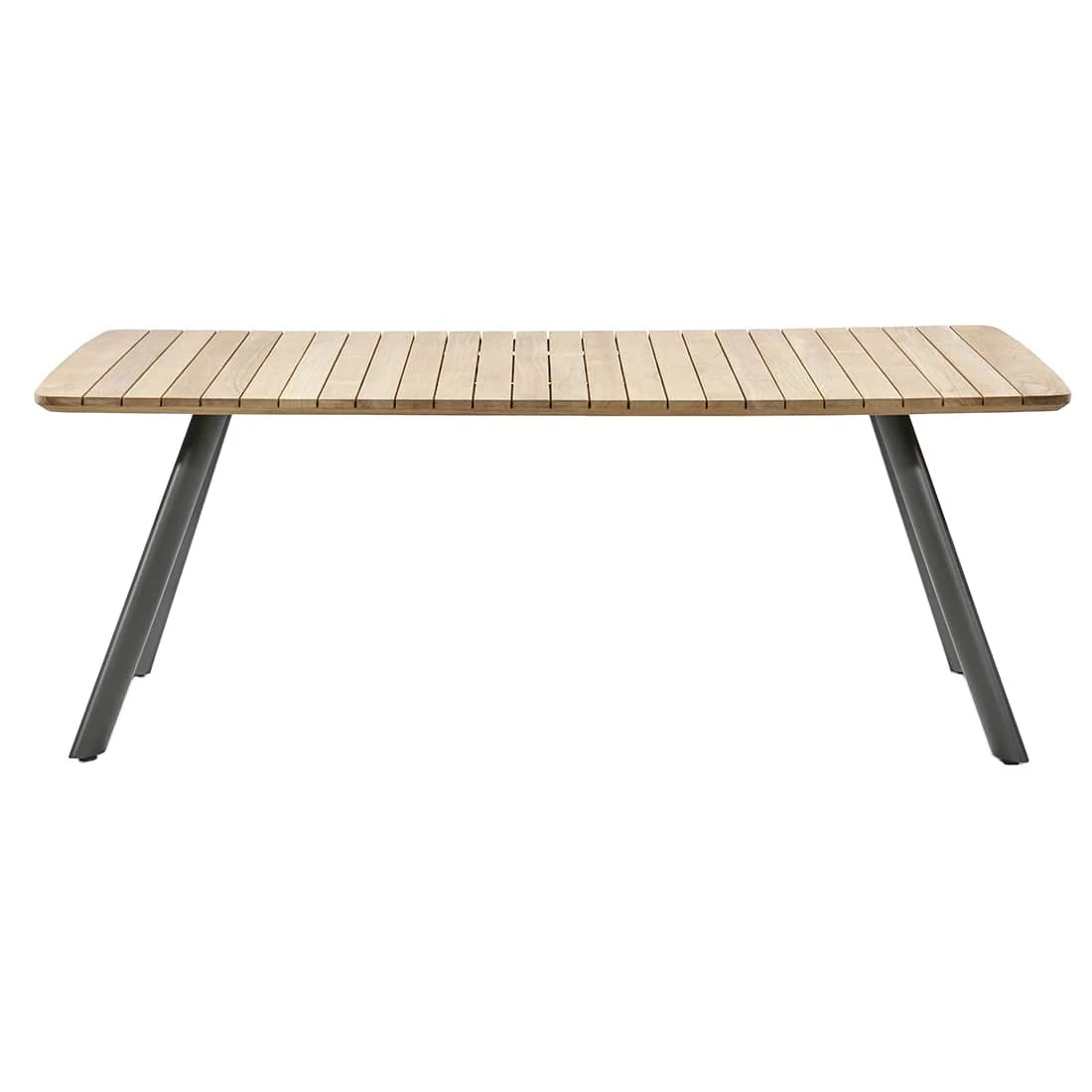Musterring Schweden Gartentisch 200x95cm Aluminium/Teakholz Anthrazit/Teak 4 Musterring Schweden Gartentisch 200x95cm Aluminium/Teakholz Anthrazit/Teak – Bild 2