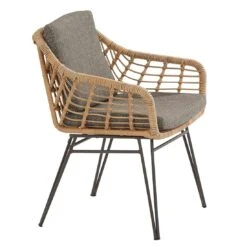 4Seasons Cottage Gartensessel Edelstahl/Geflecht Anthrazit/Sand -GartenMöbelPro Verkäufe 1216515 4