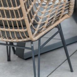 4Seasons Cottage Gartensessel Edelstahl/Geflecht Anthrazit/Sand -GartenMöbelPro Verkäufe 1216515 6