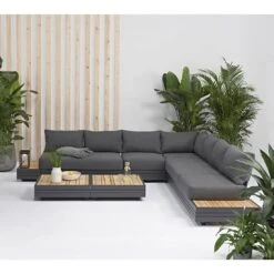 Zebra Cubo Ecklounge Aluminium/Olefin Graphit/Dunkelgrau