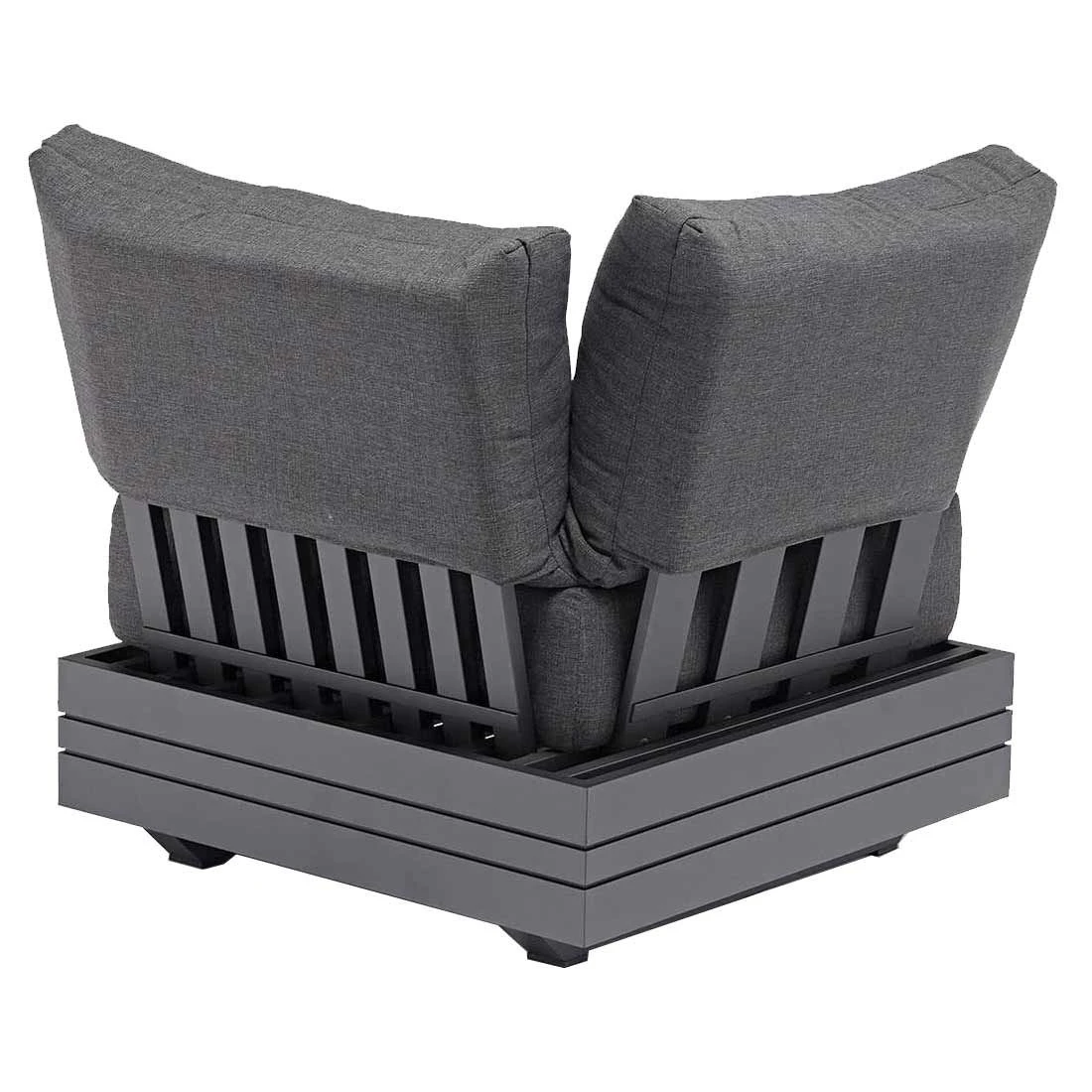 Zebra Cubo Ecklounge Aluminium/Olefin Graphit/Dunkelgrau 5 Zebra Cubo Ecklounge Aluminium/Olefin Graphit/Dunkelgrau – Bild 3