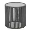 Musterring Formentera Beistelltisch Ø44,4cm Aluminium/Kordelbespannung Anthrazit/Grau -GartenMöbelPro Verkäufe 1233301 1