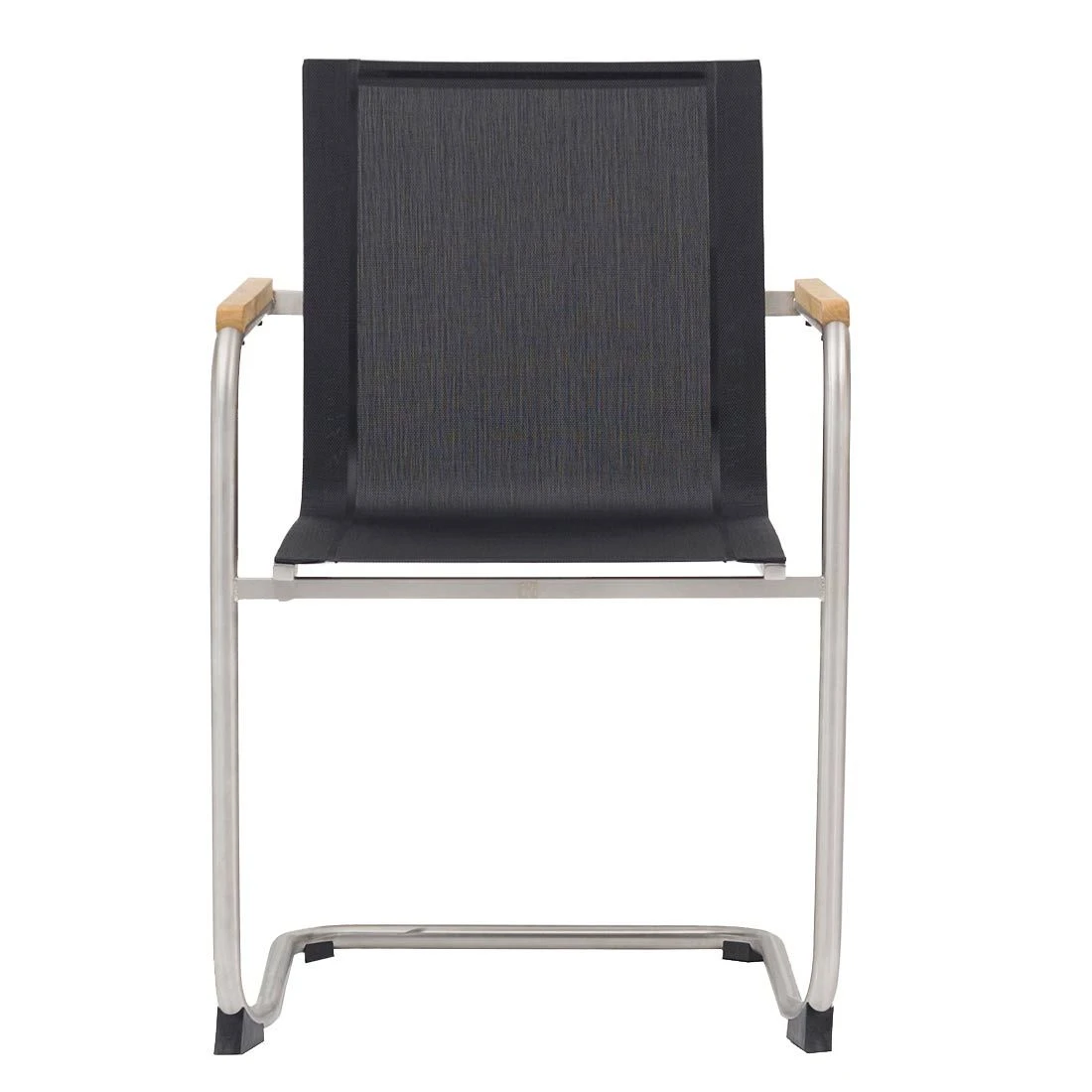 OUTLIV. Maui Freischwinger Edelstahl/Textilene Edelstahl/Schwarz 4 OUTLIV. Maui Freischwinger Edelstahl/Textilene Edelstahl/Schwarz – Bild 2