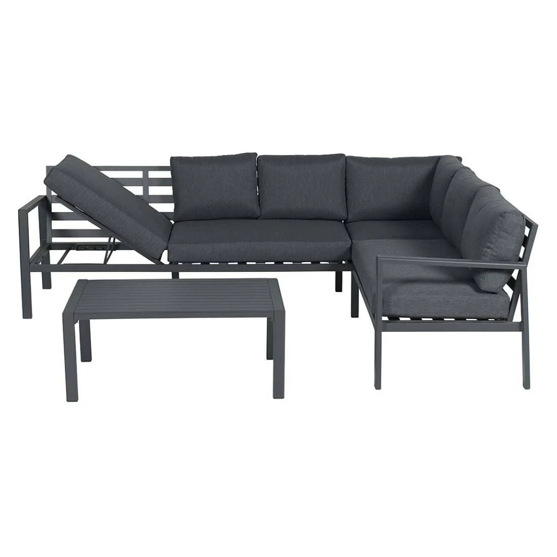 Garden Impressions Lexinton Ecklounge 3-tlg. Aluminium/Polster Carbon Black/Reflex Black 11 Garden Impressions Lexinton Ecklounge 3-tlg. Aluminium/Polster Carbon Black/Reflex Black – Bild 9