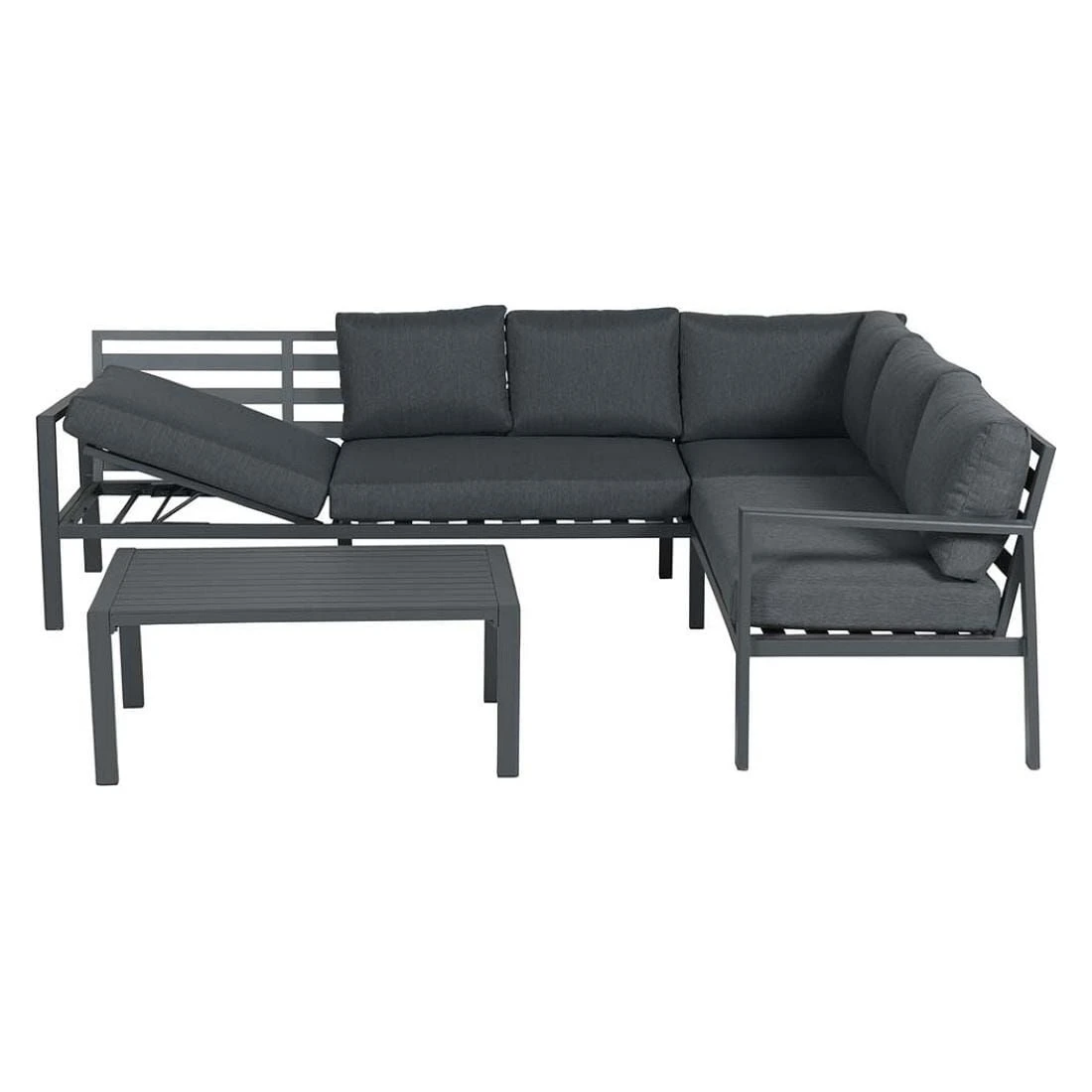 Garden Impressions Lexinton Ecklounge 3-tlg. Aluminium/Polster Carbon Black/Reflex Black 10 Garden Impressions Lexinton Ecklounge 3-tlg. Aluminium/Polster Carbon Black/Reflex Black – Bild 8