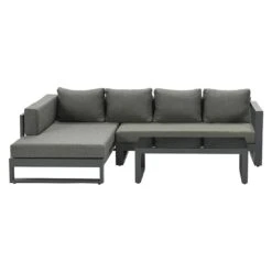 Garden Impressions Esmee Ecklounge 3-tlg. Aluminium/Polster Carbon Black/Mystic Grey -GartenMöbelPro Verkäufe 1247469 2