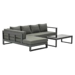 Garden Impressions Esmee Ecklounge 3-tlg. Aluminium/Polster Carbon Black/Mystic Grey -GartenMöbelPro Verkäufe 1247469 4