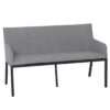 Siena Garden Ricardo Gartenbank Aluminium/Texfabric Anthrazit/Schiefergrau