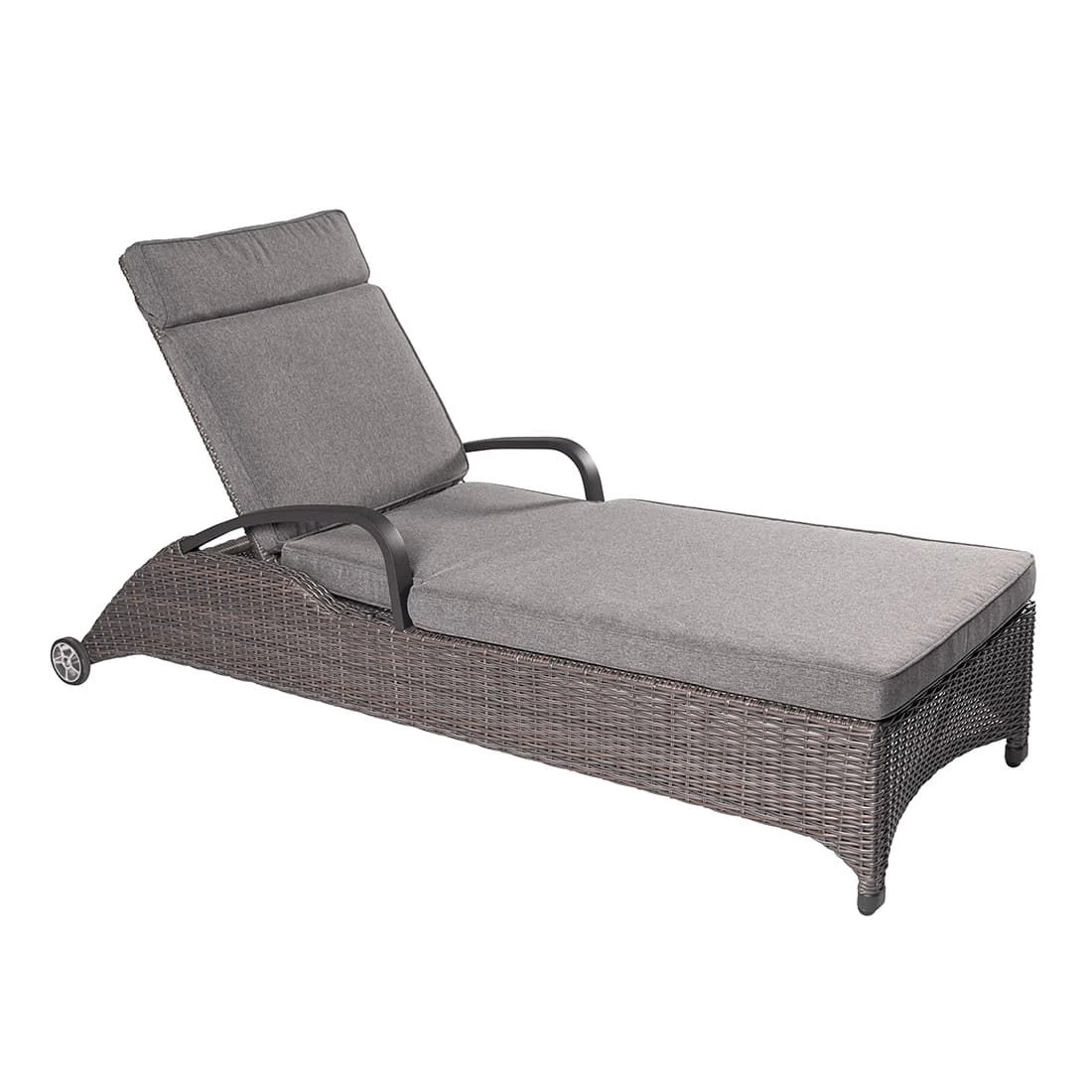 LC Garden Komido Gartenliege Aluminium/Geflecht Anthrazit/Omega Braun 3 LC Garden Komido Gartenliege Aluminium/Geflecht Anthrazit/Omega Braun