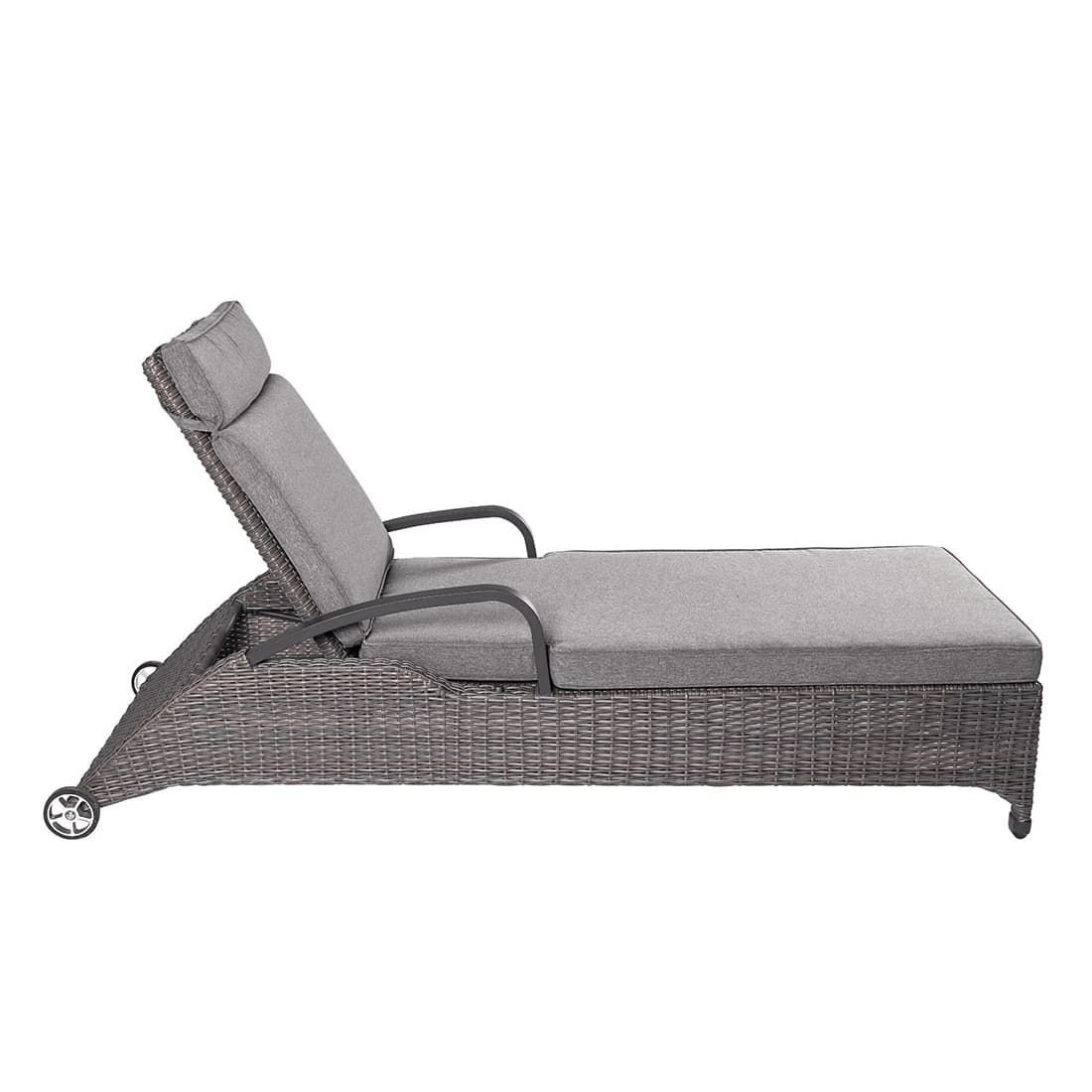 LC Garden Komido Gartenliege Aluminium/Geflecht Anthrazit/Omega Braun 5 LC Garden Komido Gartenliege Aluminium/Geflecht Anthrazit/Omega Braun – Bild 3