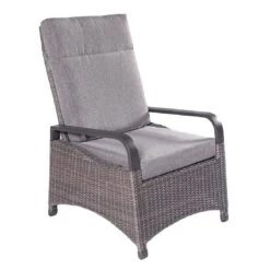 LC Garden Komido Gartensessel Aluminium/Geflecht Anthrazit/Omega Braun