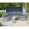 LC Garden Bilbao Ecklounge 5-tlg. Geflecht Inkl. Kissen Grau -GartenMöbelPro Verkäufe 1248250 1