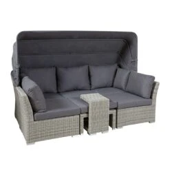 LC Garden Bilbao Ecklounge 5-tlg. Geflecht Inkl. Kissen Grau -GartenMöbelPro Verkäufe 1248250 3