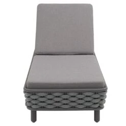 OUTLIV. Leon Gartenliege Aluminium/Rope/Acryl Anthrazit/Anthrazit-Blau-Meliert -GartenMöbelPro Verkäufe 1248448 3