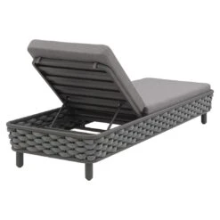 OUTLIV. Leon Gartenliege Aluminium/Rope/Acryl Anthrazit/Anthrazit-Blau-Meliert -GartenMöbelPro Verkäufe 1248448 4