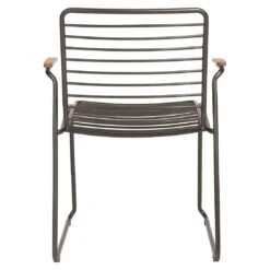 Stern Levi Stapelsessel Edelstahl/Teakarmlehnen Anthrazit -GartenMöbelPro Verkäufe 1258590 4