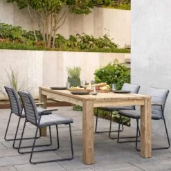 Stern Levi Stapelsessel Edelstahl/Teakarmlehnen Anthrazit -GartenMöbelPro Verkäufe 1258590 5