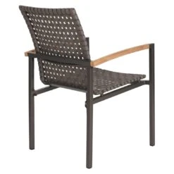 Stern Lucy Stapelsessel Aluminium/Gurtbespannung Teakarmlehnen Anthrazit/Platin -GartenMöbelPro Verkäufe 1258601 4