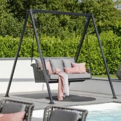 Stern Greta Schaukel Aluminium/Rope Inklusive Kissen Anthrazit/Platin/Seidengrau -GartenMöbelPro Verkäufe 1258722 2