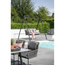 Stern Greta Schaukel Aluminium/Rope Inklusive Kissen Anthrazit/Platin/Seidengrau -GartenMöbelPro Verkäufe 1258722 3