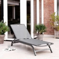 Hartman San Domingo Gartenliege Aluminium/Textilene Xerix/Anthrazit -GartenMöbelPro Verkäufe 1261846 2