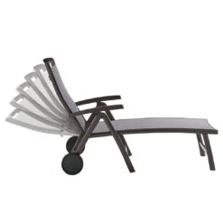 Sieger Royal Gartenliege Aluminium/Textilene Eisengrau/Hellgrau -GartenMöbelPro Verkäufe 1262077 3