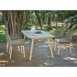 OUTLIV. Padua Gartensessel Rope/Akazie Teaklook Olivgrün -GartenMöbelPro Verkäufe 1267511 2