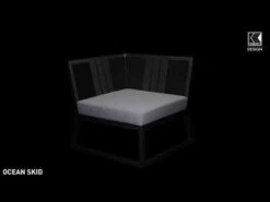 Kettler Ocean Skid Modular Beistelltisch Aluminium/Olefin Inkl. Kissen Anthrazit/Hellgrau Meliert -GartenMöbelPro Verkäufe 1271262 v 2052