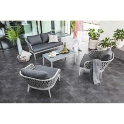 Kettler Sunny Loungetisch 110x60cm Aluminium/Glas Silber/Hellgrau 7 Kettler Sunny Loungetisch 110x60cm Aluminium/Glas Silber/Hellgrau -GartenMöbelPro Verkäufe 1287036 3