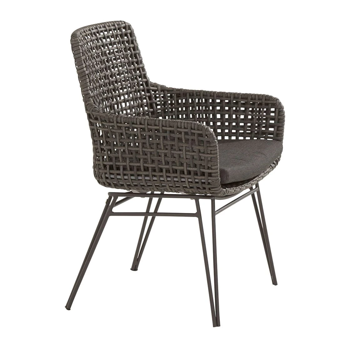 4Seasons Opera Gartensessel Aluminium/Geflecht Nero 4 4Seasons Opera Gartensessel Aluminium/Geflecht Nero – Bild 2