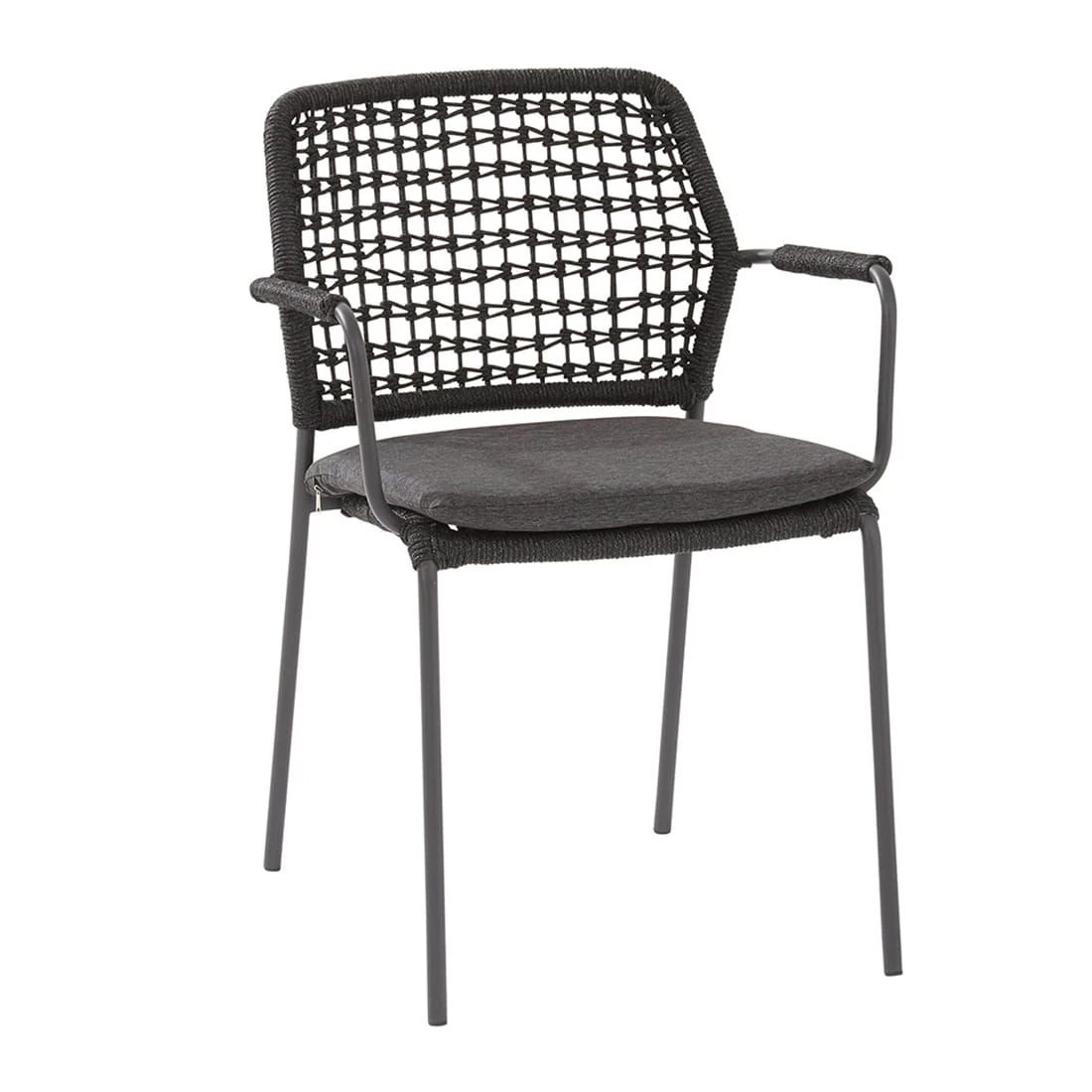 4Seasons Barista Stapelsessel 59x63x81 Cm Aluminium/Rope Anthrazit 3 4Seasons Barista Stapelsessel 59x63x81 Cm Aluminium/Rope Anthrazit