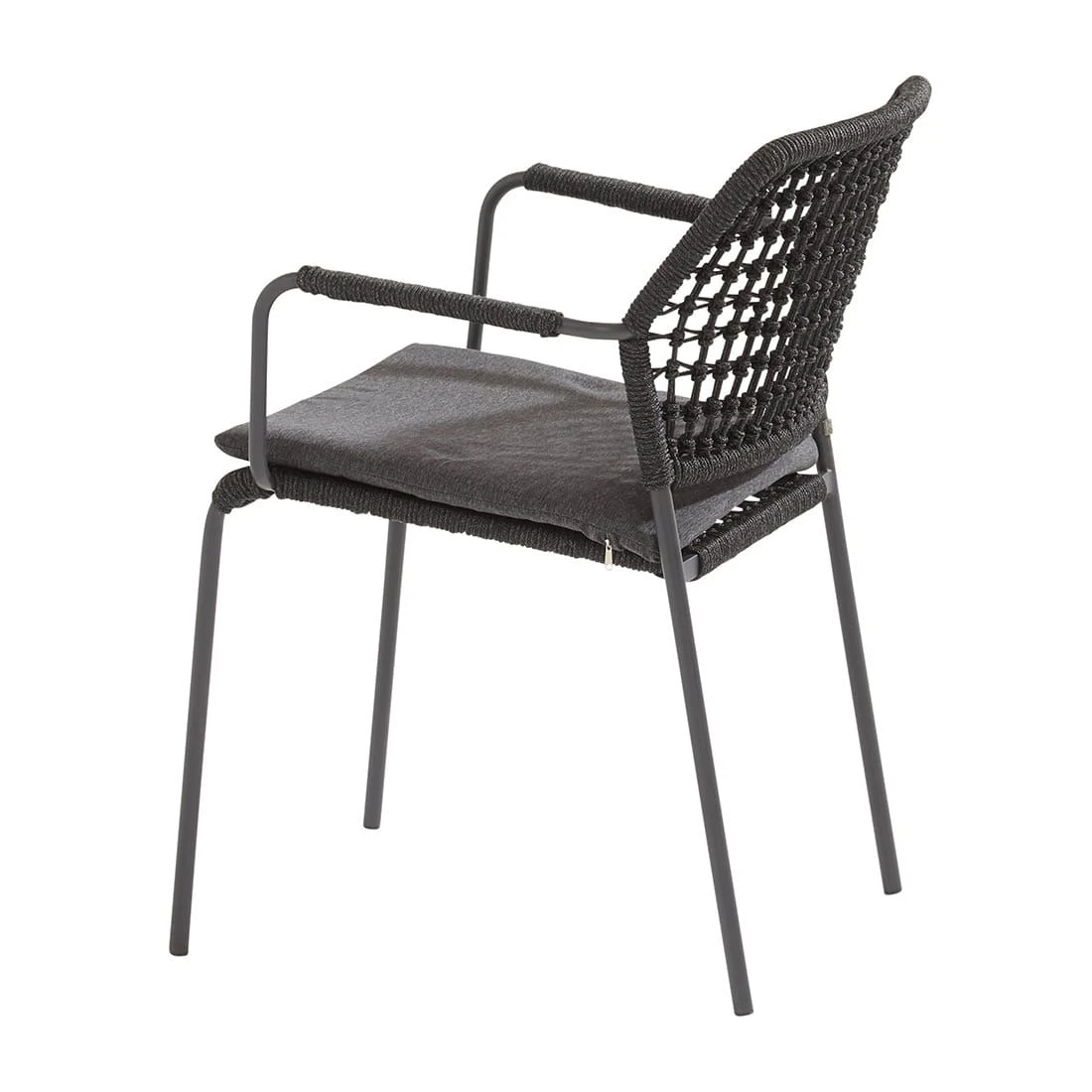 4Seasons Barista Stapelsessel 59x63x81 Cm Aluminium/Rope Anthrazit 5 4Seasons Barista Stapelsessel 59x63x81 Cm Aluminium/Rope Anthrazit – Bild 3