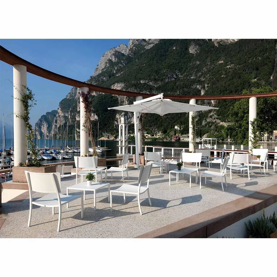 Vermobil Mogan Loungesessel Stahl Matt Weiß 5 Vermobil Mogan Loungesessel Stahl Matt Weiß – Bild 3