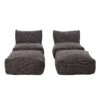 ROOLF Living Loungesesselset Inkl. Hocker Anthrazit 1 ROOLF Living Loungesesselset Inkl. Hocker Anthrazit -GartenMöbelPro Verkäufe 1304152 1