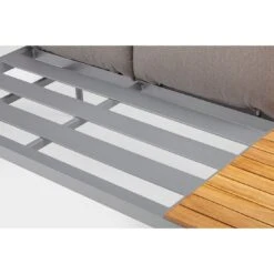 Kettler Straight Eck-/Endmodul Aluminium/Teak/Olefin Silber/Beige-Braun -GartenMöbelPro Verkäufe 1306297 5