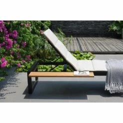 LifestyleGarden Jimmy Gartenliege Aluminium/Textilene Magnesium Grau/Leinenfarben -GartenMöbelPro Verkäufe 1307969 3